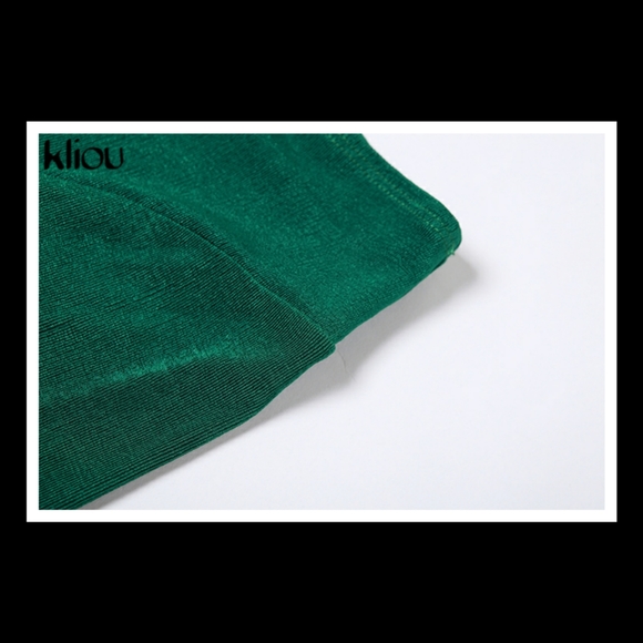 💋KLIOU HIGH STREET TWO PIECE SET w/ MOCK TURTLENECK AND FOOTIE PENCIL PANT!!! - Picture 12 of 16